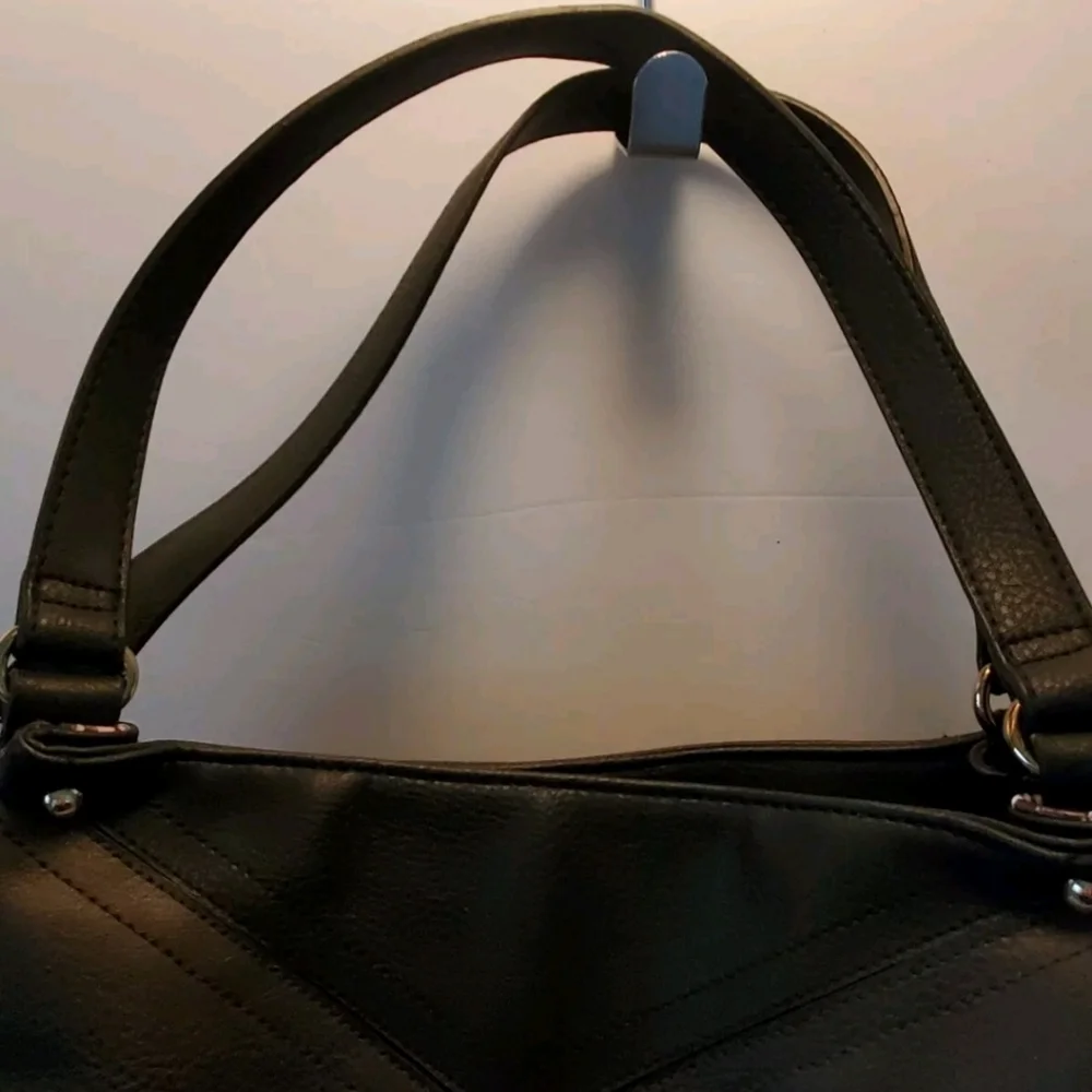 Big Buddha Black and Gray Patterned Tote - Picture 3 of 11